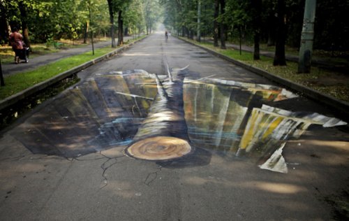 3D картины в парках Москвы