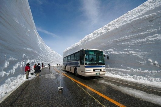 Как чистят дороги от снега в Японии