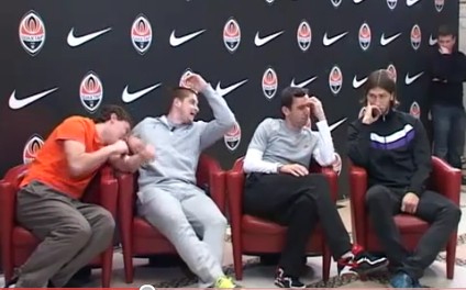 Видео реакции игроков Шахтера на жеребьевку с Барселоной