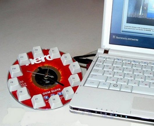 Часы из компакт диска своими руками