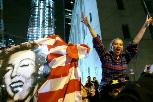 Американцы празднуют уничтожение Бен Ладена