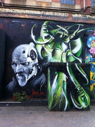 Красивое граффити Лондона