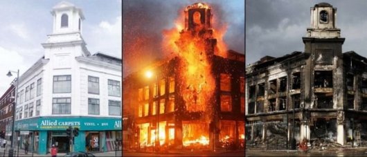 Лондон до и после беспорядков