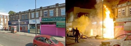 Лондон до и после беспорядков