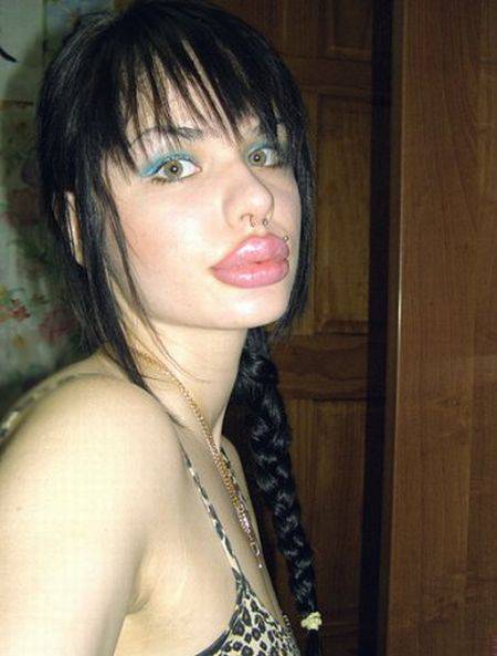 Кристина Рэй - девушка с самыми большими в мире губами (29 фото)