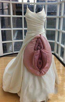 Креативное свадебное платье