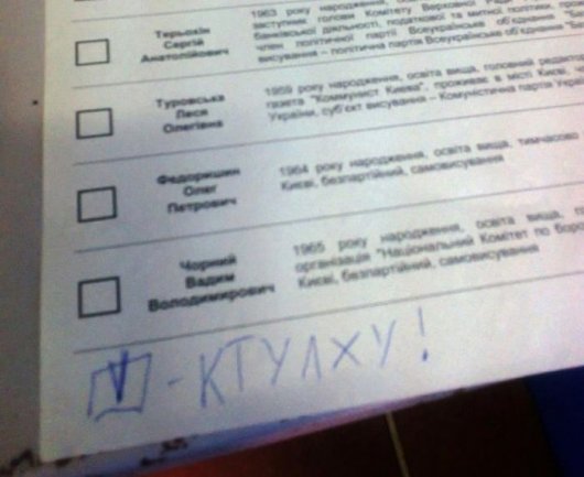 Приколы на выборах в Украине