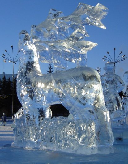 Красивые ледяные скульптуры
