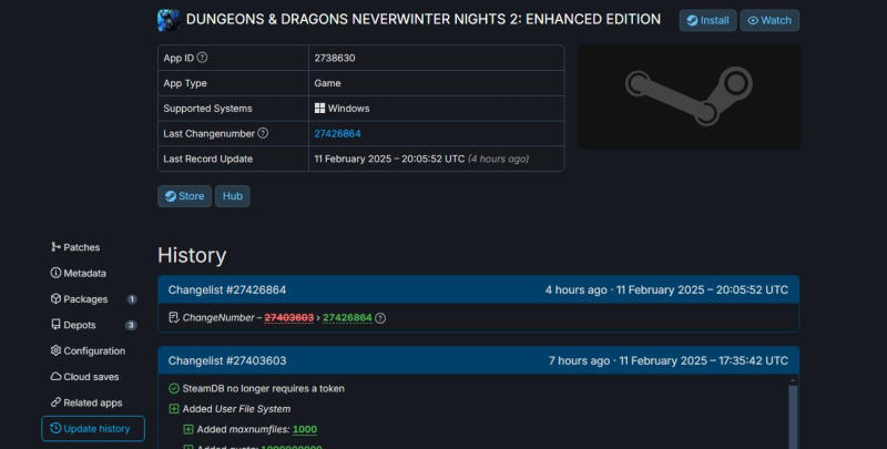 В базе данных Steam был замечен ремастер Neverwinter Nights 2