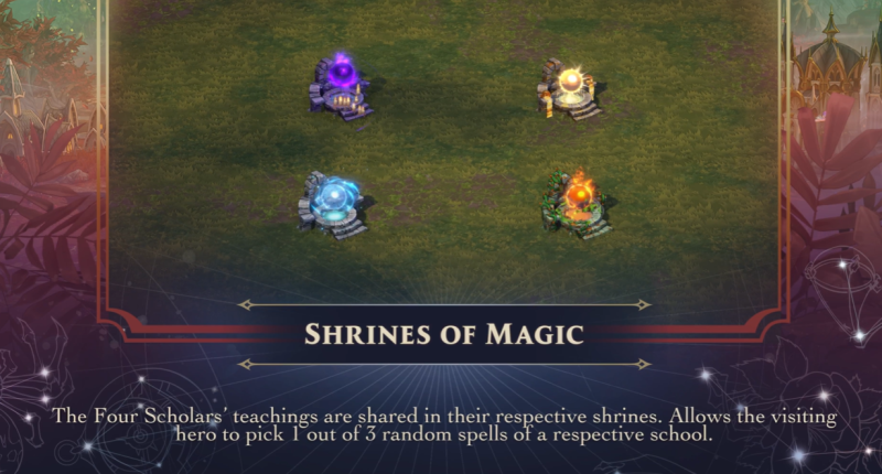 Новый тизер Heroes of Might and Magic: Olden Era — показали Святилища магии, где герои получают заклинания