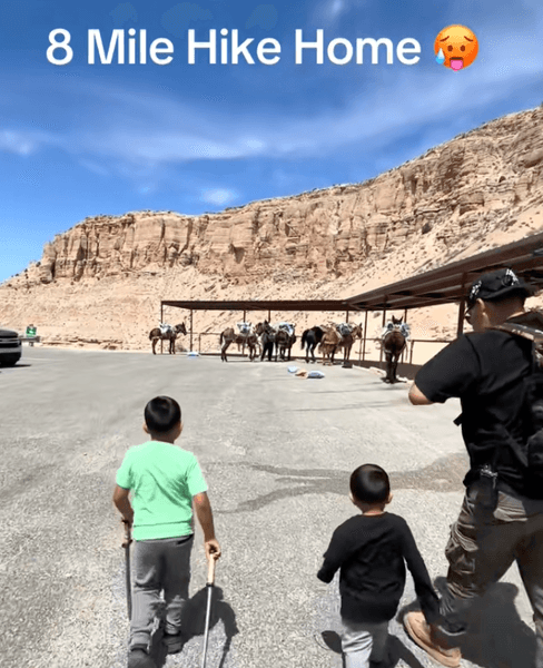 Восьмимильный путь домой пешком через каньон